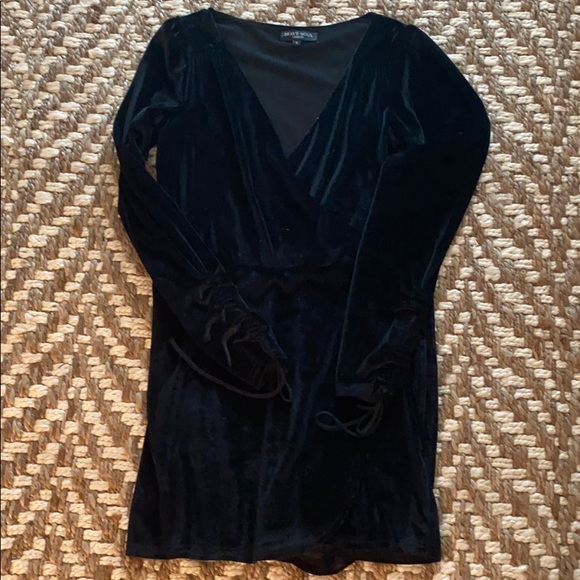 PrettyLittleThing Pants - Black Velour Romper